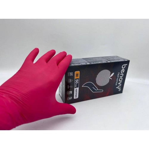 BENOVY MULTICOLOR НИТРИЛ медицинские цветные перчатки в Уфе