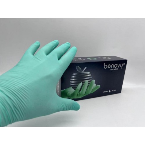 BENOVY MULTICOLOR НИТРИЛ медицинские цветные перчатки в Уфе