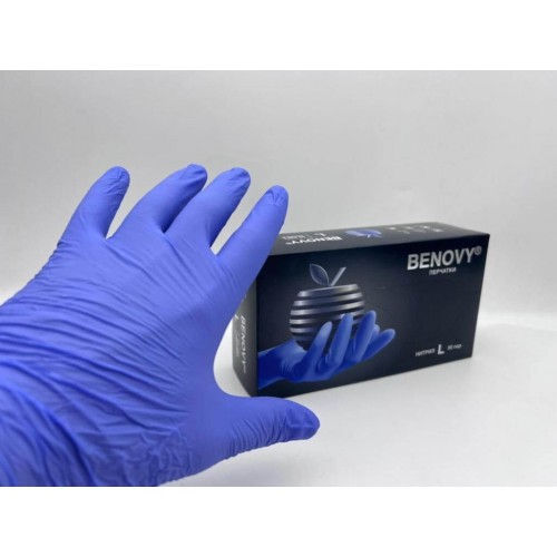 BENOVY MULTICOLOR НИТРИЛ медицинские цветные перчатки в Уфе