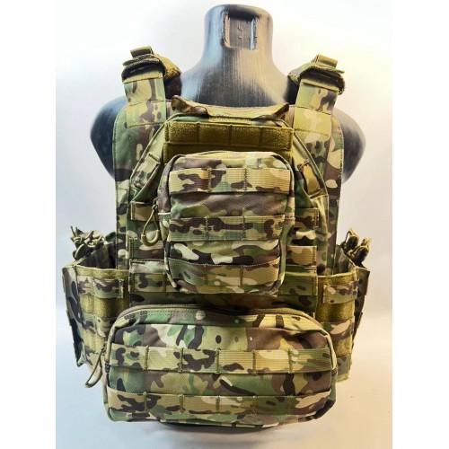 Жилет (плитник быстросъёмный YAKEDA original /разгрузка)2 с подсумками на спине в Уфе