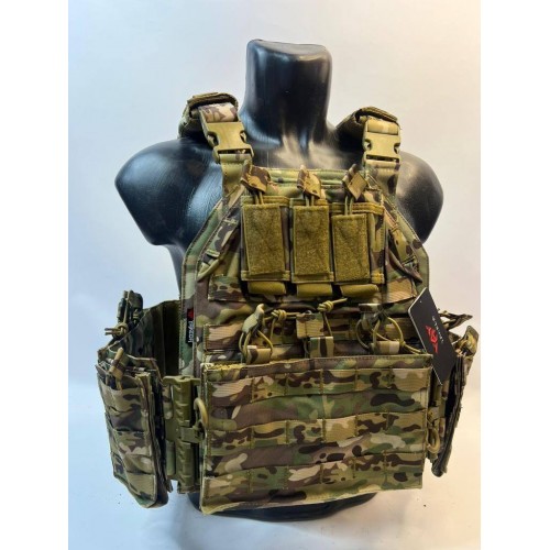 Жилет (плитник быстросъёмный YAKEDA original /разгрузка)2 с подсумками на спине в Уфе