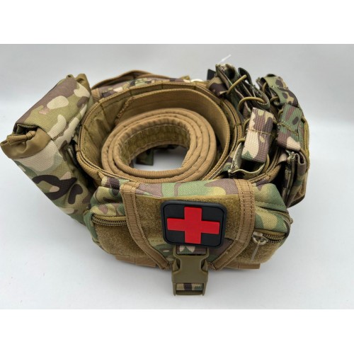 Пояс разгрузочный YAKEDA тактический с подсумками в Уфе