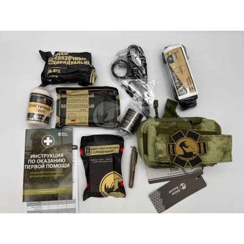 Военная тактическая аптечка “RHINO RESCUE” 11в1 укомплектованная второй эшелон в Уфе