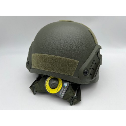 Кевларовый тактический баллистический композитный шлем ACH MICH NIJ IIIA Ops-Core (цвет «олива») / Бр2 класс защиты / с защитой ушей и системой регулировки Венди в Уфе