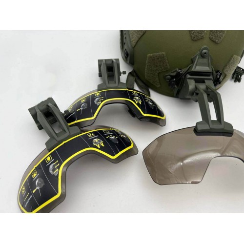 Откидные флип очки с кронштейном на шрауд для тактического шлема в Уфе