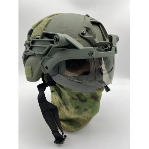 Откидные тактические нашлемные очки с креплением для шлема FAST/MICH/Ops-Core и другим моделям современных тактических шлемов в Уфе