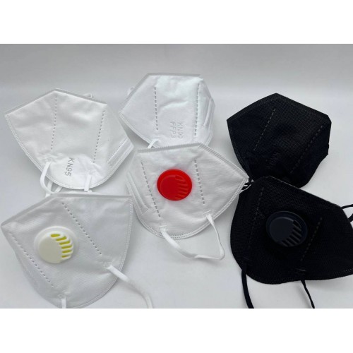 Респираторы KN95 чёрные с клапаном в Уфе