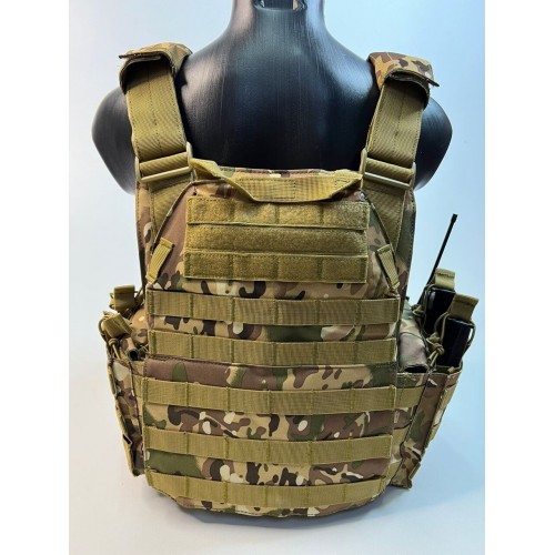 Жилет (плитник быстросъёмный/разгрузка) с возможностью установки боковых плит или боковых баллистических пакетов в Уфе